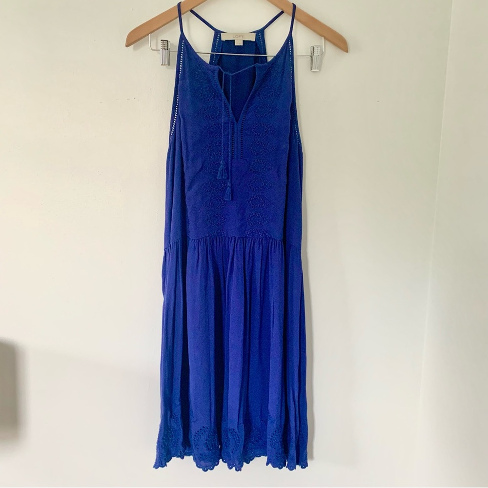 Chic Royal Blue Midi Dress